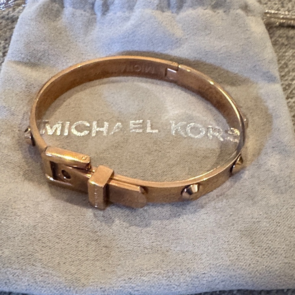 Michael Kors Rose Gold Studded Bangle